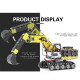 diy metal assembly model 2.4g 12ch simulation engineering construction vehicle toy 2544pcs