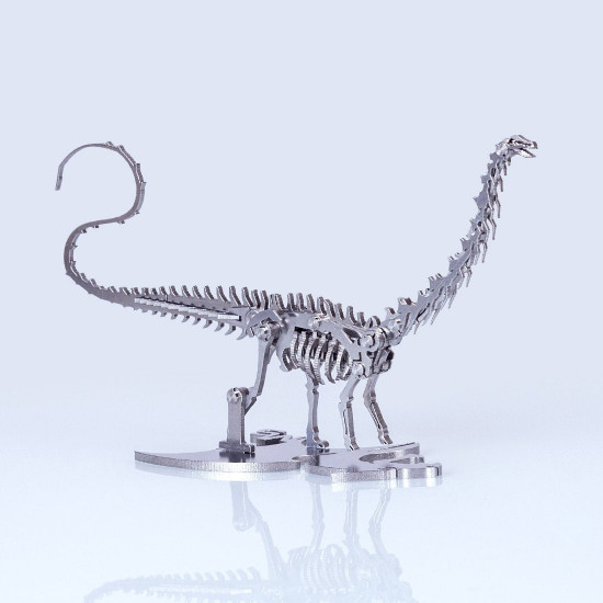 diy metal brachiosaurus dinosaur puzzle model assembly 3d crafts