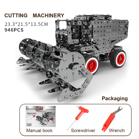 diy metal hand-built model farm equipment assembly building kit