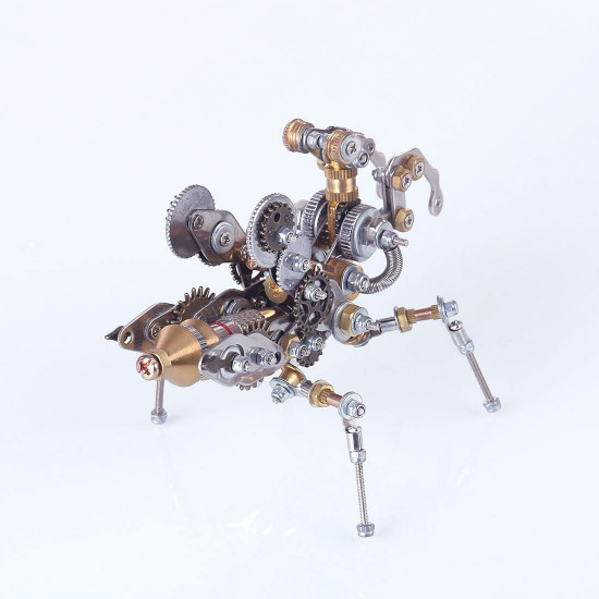 diy metal mechanical prayer mantis  insect puzzle 3d assembly model kit