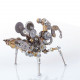 diy metal mechanical prayer mantis  insect puzzle 3d assembly model kit