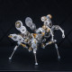 diy metal mechanical prayer mantis  insect puzzle 3d assembly model kit