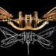 collectable dynamic mechanical mystery dragonfly airplane diy metal wooden 3d aircraft puzzle model