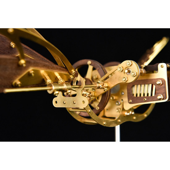 collectable dynamic mechanical mystery dragonfly airplane diy metal wooden 3d aircraft puzzle model