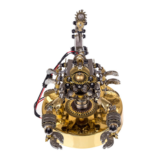 diy sound control golden scorpion king 3d assembly metal model puzzle 500pcs+