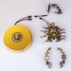 diy sound control golden scorpion king 3d assembly metal model puzzle 500pcs+