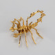 diy stainless steel metal little scorpion puzzle assembly model