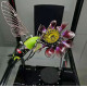 steampunk bee gather honey on a flower bugs 3d metal  assembled model kits