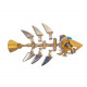 diy steampunk fish bone 3d metal puzzle for kids