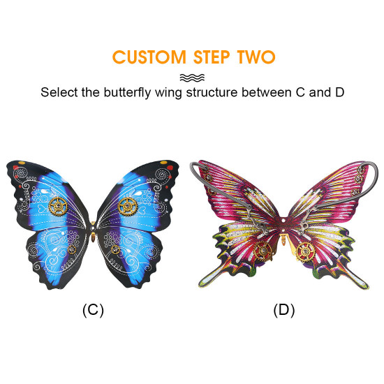 diy steampunk butterfly decor 3d metal puzzle model kit