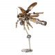 fire fly steampunk bug insect metal sculpture model assembled crafts fire fly steampunk bug insect metal sculpture model assembled crafts