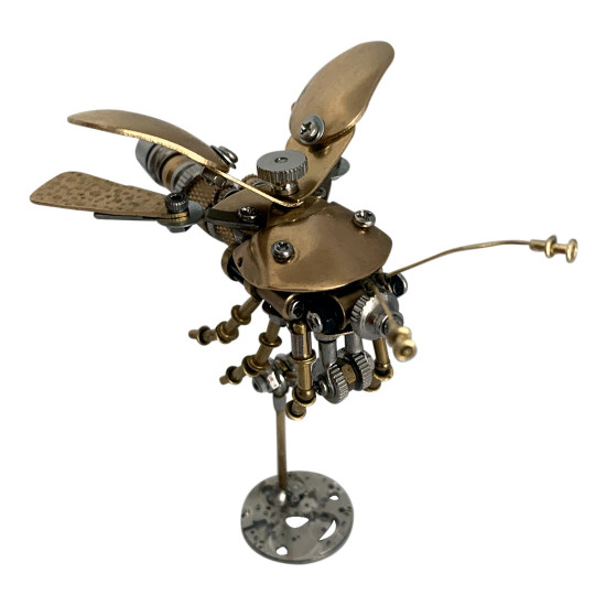fire fly steampunk bug insect metal sculpture model assembled crafts fire fly steampunk bug insect metal sculpture model assembled crafts