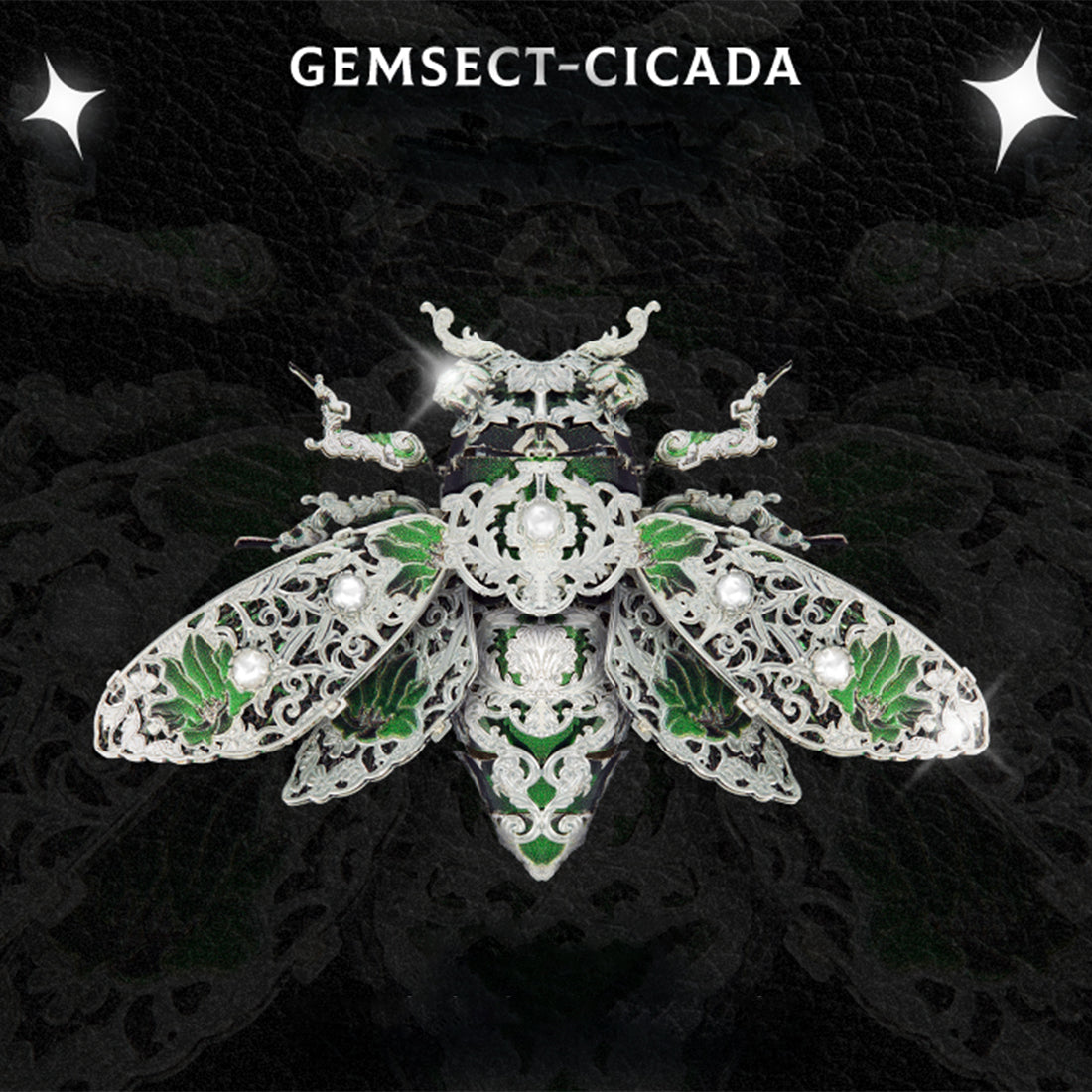 gemsect 3d metal insect model kits diy assembly puzzle laser cut jigsaw ...