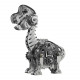 giraffe-like dinosaur 3d metal puzzle brachiosaurus diy assembly toys