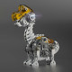 giraffe-like dinosaur 3d metal puzzle brachiosaurus diy assembly toys