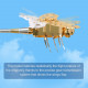 golden dragonfly kinetic art 3d metal model kits 100pcs