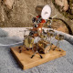 steampunk robot home decoration robot band drummer michael