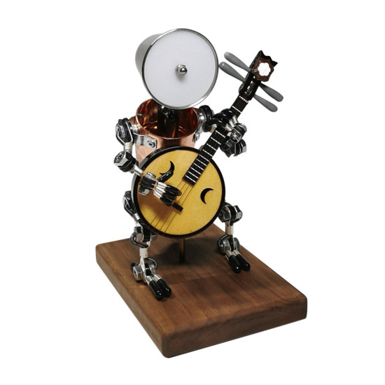 steampunk robot decoration music school student evey han