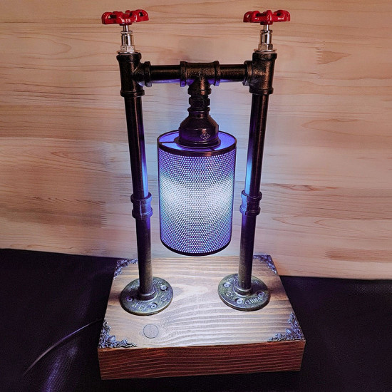 industrial style retro water pipe modified table lamp handmade metal desk light