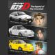 initial d car trio 204pcs