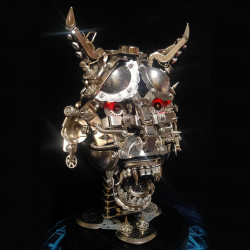 japanese hannya mask 3d diy metal assembly model kits 950+pcs halloween