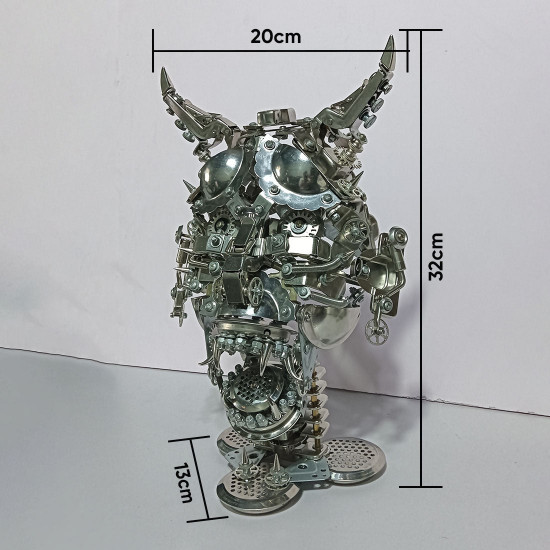 japanese hannya mask 3d diy metal assembly model kits 950+pcs halloween