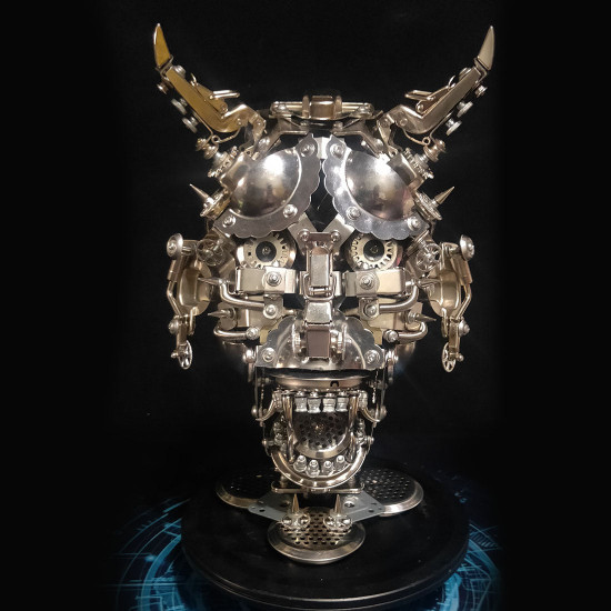 japanese hannya mask 3d diy metal assembly model kits 950+pcs halloween