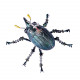 little green beetle steampunk insect metal bug model