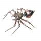 mechanical auspicious spider 3d metal insects model crafts