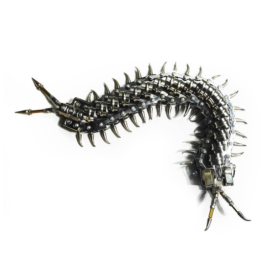 mechanical flying centipede 3d metal model kits ornament