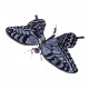 mechanical metal black and white butterfly steampunk insect sculpture art  assembled