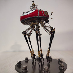 mechanical multi-legs dharma beetle steampunk bug insect sculpture 3d metal  assembled model kits