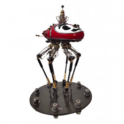 mechanical multi-legs dharma beetle steampunk bug insect sculpture 3d metal  assembled model kits