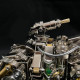 mechanical rhino 3d diy metal puzzle animal assembly model 700+pcs