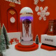 mechanical rhythm red capsule jellyfish kinetic metal model with glass cover