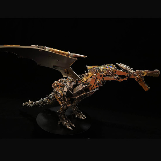 mechanical steampunk wyvern dragon diy 3d metal puzzle 600cs