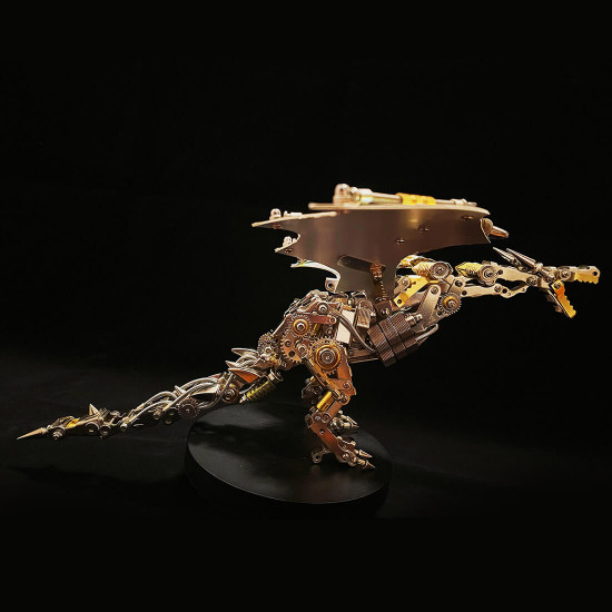 mechanical steampunk wyvern dragon diy 3d metal puzzle 600cs