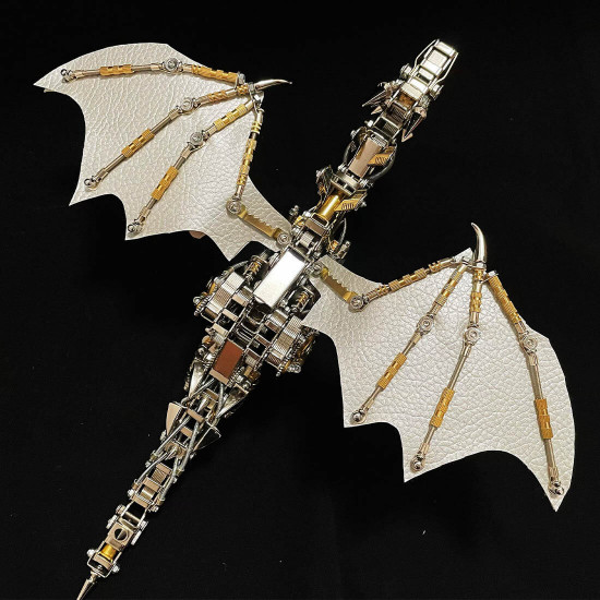 mechanical steampunk wyvern dragon diy 3d metal puzzle 600cs