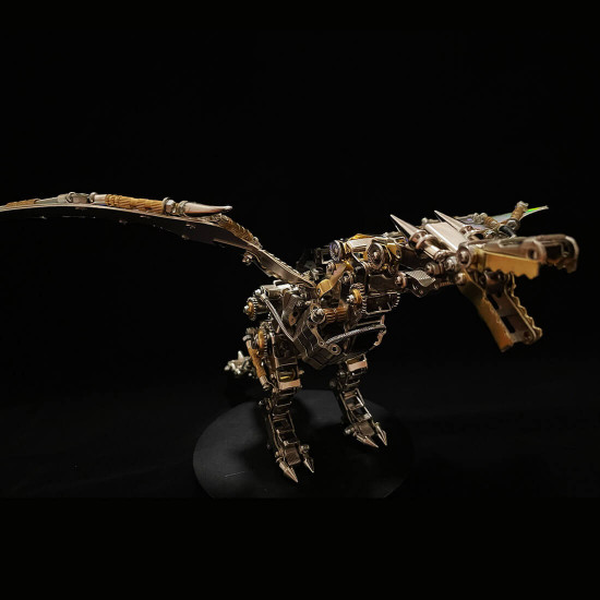 mechanical steampunk wyvern dragon diy 3d metal puzzle 600cs