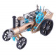 metal assembly one cylinder electric steam car model toy for adult