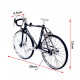 metal diy road bike bicycle model assembly kit