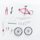 metal diy assembly mountain bike bicycle 3d model kit collection