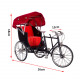 metal diy bicycle simulated retro rickshaw bike model - fs-0060 black + red