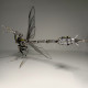 metal dragonfly king assembled model kits 3d handmade bug insect sculpture steampunk