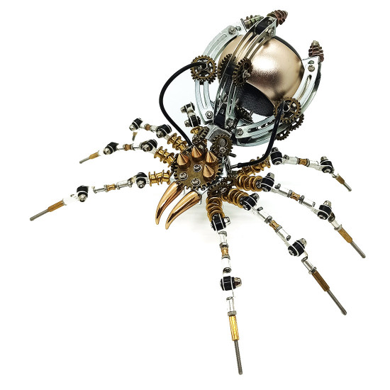 metal model kits 512pcs metal spider bluetooth speaker steampunk