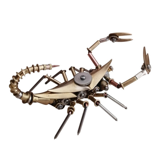 3d metal mechanical insect model  mecha mantis scorpion bee