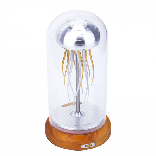 metal rhythm mechanical jellyfish model kinetic model with glass dust cover