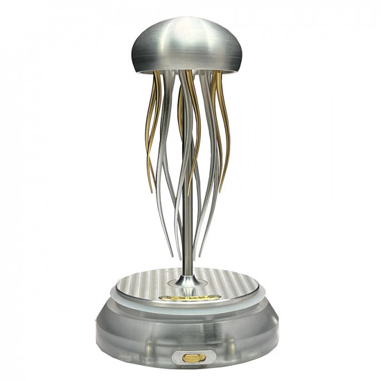 metal rhythm mechanical jellyfish model kinetic model with glass dust cover