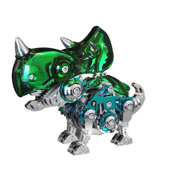 mini triceratops dinosaur toys 3d metal puzzle