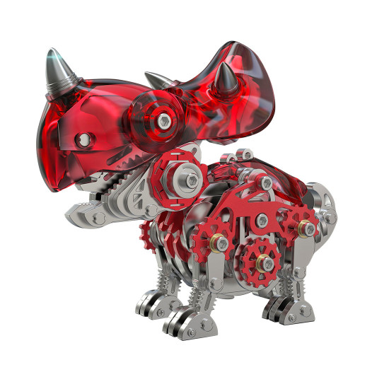 mini triceratops dinosaur toys 3d metal puzzle